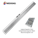 Ver imagem 5 de Ralo Linear Infinito 7x100 Alumínio Primeira Linha com Tela