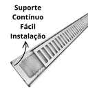 Ver imagem 7 de Ralo Linear Infinito 7x100 Alumínio Primeira Linha com Tela