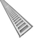 Ver imagem 2 de Ralo Linear Infinito 7x100 Alumínio Primeira Linha com Tela