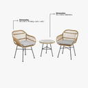 Ver imagem 3 de Conjunto para Área Externa Oasis com 2 Cadeiras, 1 Mesa