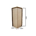 Ver imagem 2 de Kit 2 Arranhadores para Gatos Canto de Sofá Sustentável Luppet Marrom