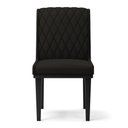 Ver imagem 1 de Cadeira Sala de Jantar Base Madeira Preto Kit 8 Sofia Suede D03 - D'Rossi Cor Preto