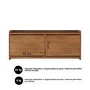 Ver imagem 5 de Sapateira Banco Dalia Quarto com 2 Porta Basculante Cedro