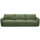 Ver imagem 2 de Sofá Retrátil Reclinável para Sala 5 Lugares 345cm Egeu F04 Linho Verde - Lyam Decor