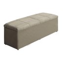 Ver imagem 1 de Baú Recamier 1,58-Suede Bege
