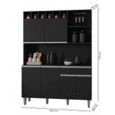Ver imagem 3 de Armário para Cozinha Kit Alice Preto Fosco - Ajl