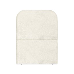 Cabeceira Estofada Queen Alana 90cm Boucle Bege - 1