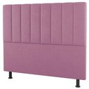Ver imagem 3 de Kit Cabeceira E Baú Cama Box King 195Cm Suede Rosa