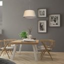 Ver imagem 3 de Luminaria de Teto Pendente Cone Bege 50x25