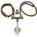 Ver imagem 1 de Kit Instalação Mangueira 80cm Cooktop Forno Gas Botijão Glp