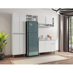 Cozinha Modulada Completa Vanessa 230 com Balcão Aereo - 4