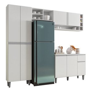 Cozinha Modulada Completa Vanessa 230 com Balcão Aereo