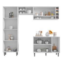 Cozinha Modulada Completa Vanessa 230 com Balcão Aereo - 3