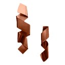 Ver imagem 1 de Kit Decoração 02 Esculturas Parede Abstrato Sala Hall Escritório Loja Home Decor Cobre