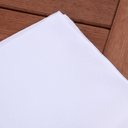 Ver imagem 2 de Kit 6 Guardanapos de Tecido Oxford Liso 35 X 35cm Natal Branco