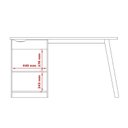 Ver imagem 5 de Escrivaninha Prism Off White/cinamomo - Patrimar