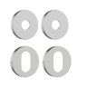 Jogo de Roseta Externa Classic Redonda Inox Polido 50mm Stam - 1