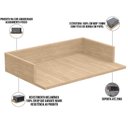 Ver imagem 4 de Kit 04 Suportes Suspensos para Micro-ondas Forno 60x40 Cm Class L03 Amadeirado - Lyam