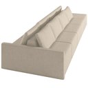 Ver imagem 7 de Sofá Ilha Modular para Sala 392cm com Puff Dublin K01 Linho Bege - Lyam Decor