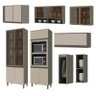 Cozinha Modulada Connect 13 Peças com Cristaleira Duna/Cristal - Móveis Henn - 3