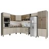 Cozinha Modulada Connect 13 Peças com Cristaleira Duna/Cristal - Móveis Henn - 1