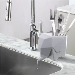 Escorredor Talheres Elefante Porta Escovas Vaso Casa - 2