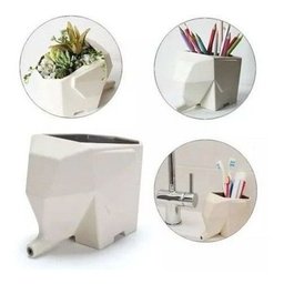 Escorredor Talheres Elefante Porta Escovas Vaso Casa - 1