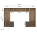 Ver imagem 3 de Guarda-Roupa Modular 370cm Frame Yescasa