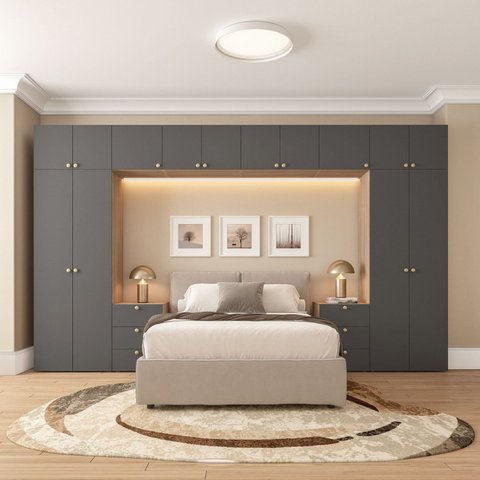 Guarda-Roupa Modular 370cm Frame Yescasa