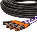 Ver imagem 2 de Multicabos com Conectores Xlr 4 Vias - Profissional 19 Metros