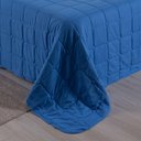 Ver imagem 7 de Kit Cobre Leito Colcha Lunar Casal 3 Peças 400 Fios Matelado Dupla Face - Azul Royal - 100% Polié