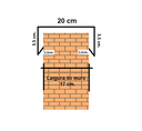 Ver imagem 2 de Kit de 8m de Rufo de Muro Corte 30