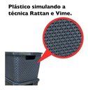 Ver imagem 3 de Caixas/cesto Organizador Rattan Preto 17 Litros