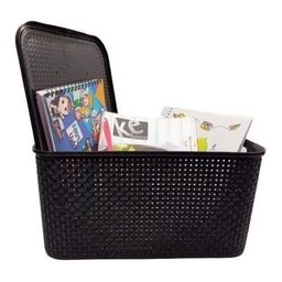 Caixas/cesto Organizador Rattan Preto 17 Litros - 7