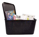 Ver imagem 7 de Caixas/cesto Organizador Rattan Preto 17 Litros