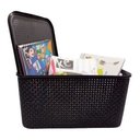 Ver imagem 7 de Caixas/cesto Organizador Rattan Preto 17 Litros