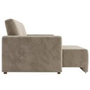 Ver imagem 6 de Sofá Cama Retrátil 3 Lugares 192 cm Egeu Veludo Bege - Nexta Casa