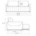 Ver imagem 4 de Sofá Cama Retrátil 3 Lugares 192 cm Egeu Veludo Bege - Nexta Casa