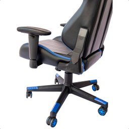 Cadeira Gamer Regulável Ergonômica Confortável Premium - Azul - 7