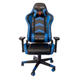Cadeira Gamer Regulável Ergonômica Confortável Premium - Azul - 3