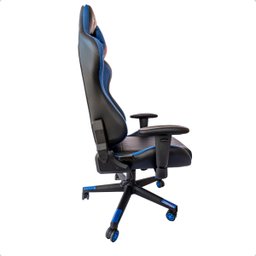 Cadeira Gamer Regulável Ergonômica Confortável Premium - Azul - 5
