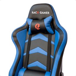 Cadeira Gamer Regulável Ergonômica Confortável Premium - Azul - 8