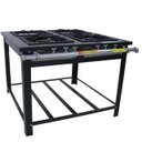 Ver imagem 1 de Fogão Industrial a Gás Maxi 4 Bocas Duplas M4d4 Venâncio