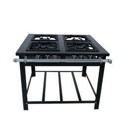 Fogão Industrial a Gás Maxi 4 Bocas Duplas M4d4 Venâncio - 2