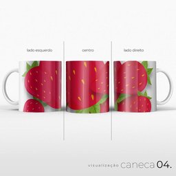 Textura de Frutas - 4 Canecas de Qualidade Premium - 3