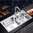 Ver imagem 3 de Cuba Dupla Cozinha Gourmet Aço Inox 78x43cm Deend