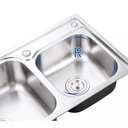 Ver imagem 5 de Cuba Dupla Cozinha Gourmet Aço Inox 78x43cm Deend