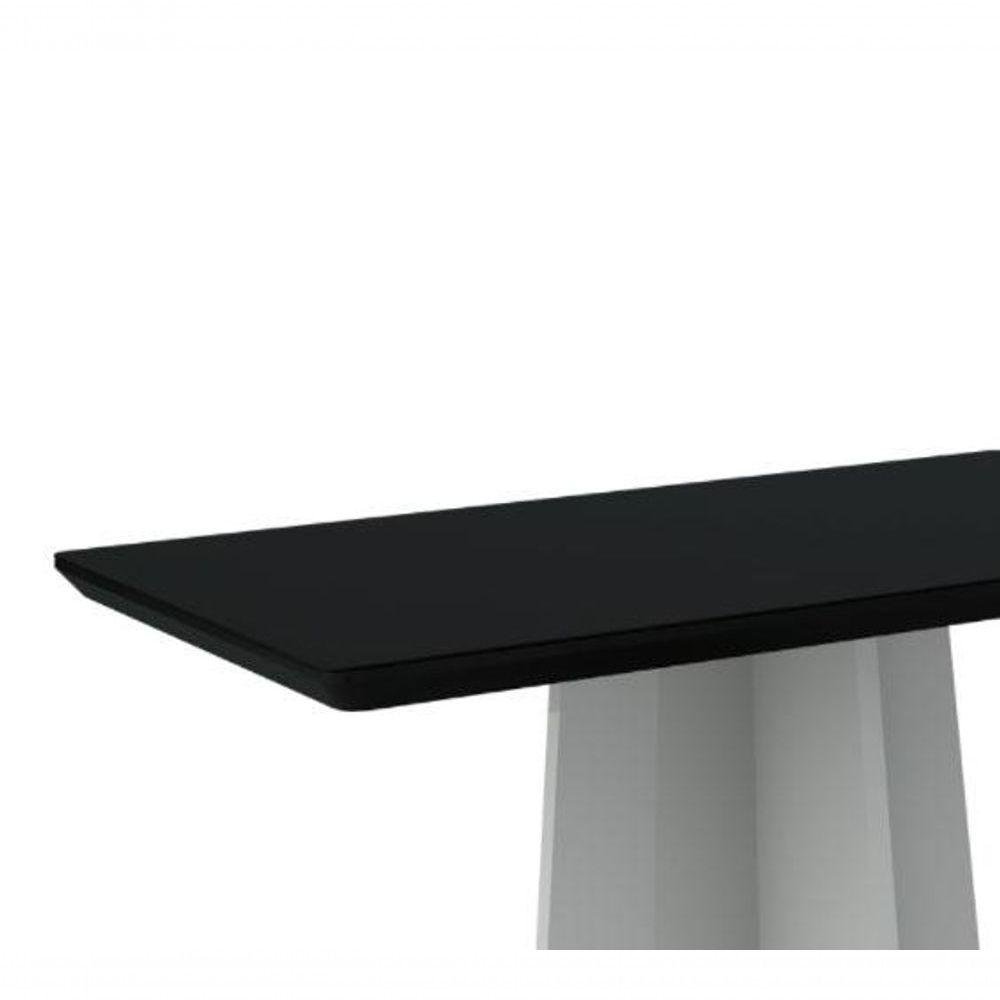 Mesa De Jantar Anitta 1200X800 Off White/Preto - New Ceval - 2