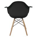 Ver imagem 5 de Kit 3 Cadeiras Charles Eames Eiffel com Braço Preta Branca Bege Outras