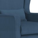 Ver imagem 4 de Poltrona Amamentação Balanço Aurora Suede Azul Royal - Lm Decor